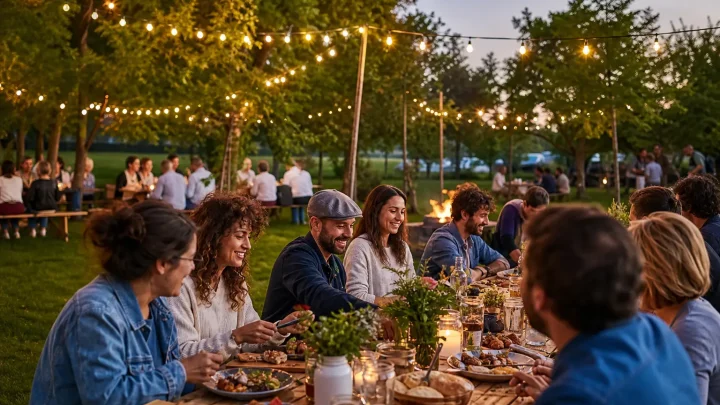 Soirée d&rsquo;entreprise autour d&rsquo;un barbecue ou d&rsquo;un pique-nique géant en pleine nature